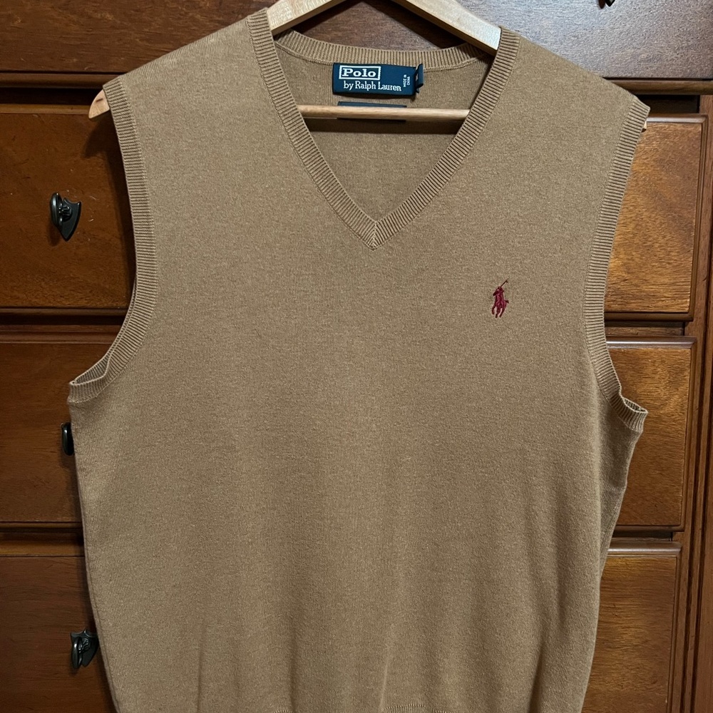 Polo Ralph Lauren Brown Sleeveless Sweater Vest